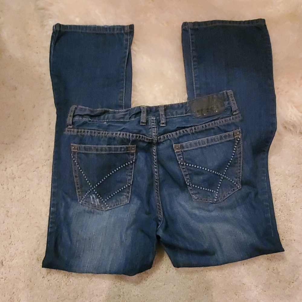 Kenneth Cole Men's Distressed Relaxed Jeans - Picture 2 of 6